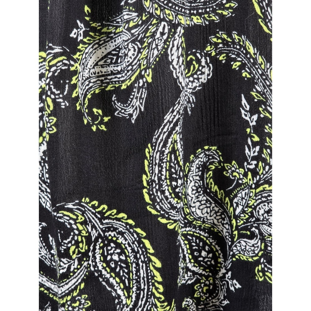 Cato Womens Tank Top Size 22/24W Crocheted Yoke Sleeveless Paisley Peasant Boho - Picture 11 of 15